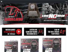 Tablet Screenshot of laketravisfootball.com